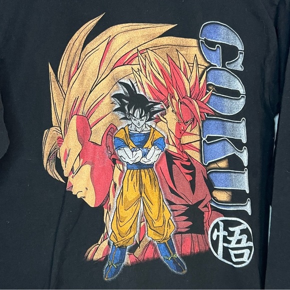 DBZ SSJ3 Son Goku Long Sleeve Tee Small - Picture 3 of 3